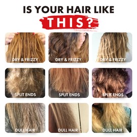 ALFHEIM Argan+ Repairing Shampoo & Conditioner Set for Dry, Damaged & Frizzy Hair with Argan Oil, Keratin – Deep Repair, Moisture, Shine & Frizz Control – Color Safe, Sulfate Free – 33.8 oz × 2