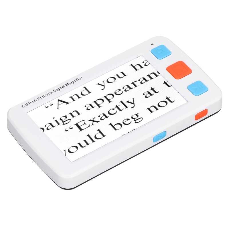 5.0in Electronic Digital Magnifier Portable Reading Aid 4X‑32X Zoom 17