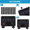 5 Gang Marine Toggle Switches Waterproof Rocker Switch Panel for