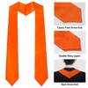 GHGMAO Unisex Adult Plain Graduation Stole Sash, Sublimation Blank Satin