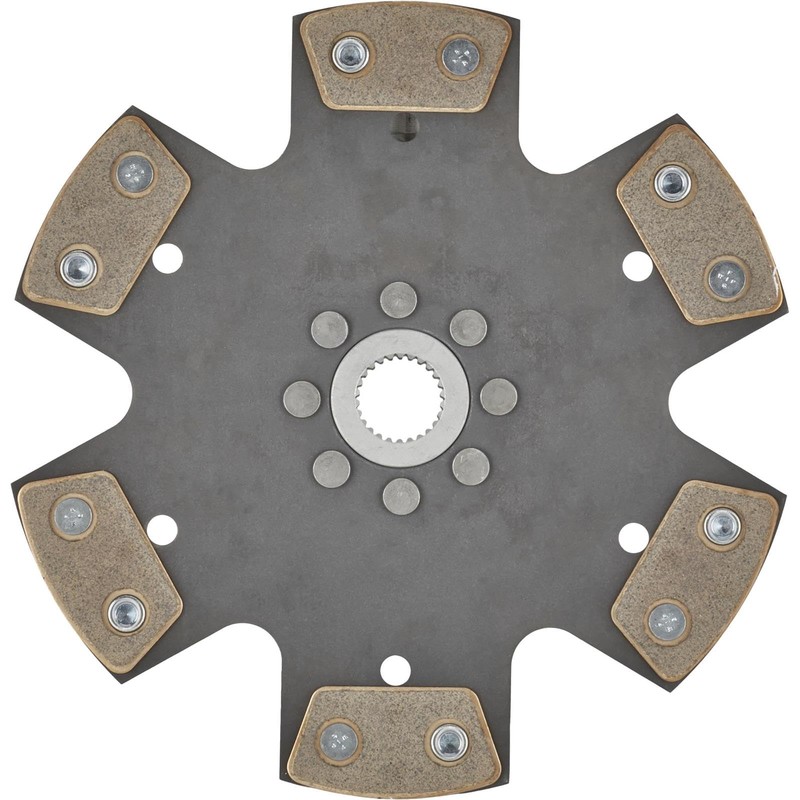 10-1/2 Inch Metallic Clutch Disc, Solid Hub, 1-5/32 Inch 26-Spline