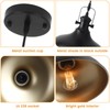 LWWHQ Black Pendant Lights Kitchen Island 3 Pack, 11.41" Kitchen