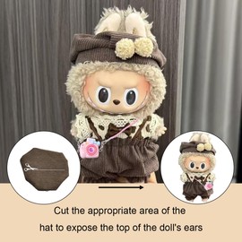 LEERMEIZI Clothes for Labub Doll, Nabubu Doll Accessories, Nabubu Plush Doll Clothes,