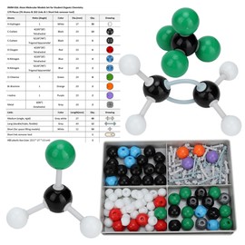 179 Pcs Molecular Organic Inorganic Structure Kit Atom Link Model Set for Student Teacher