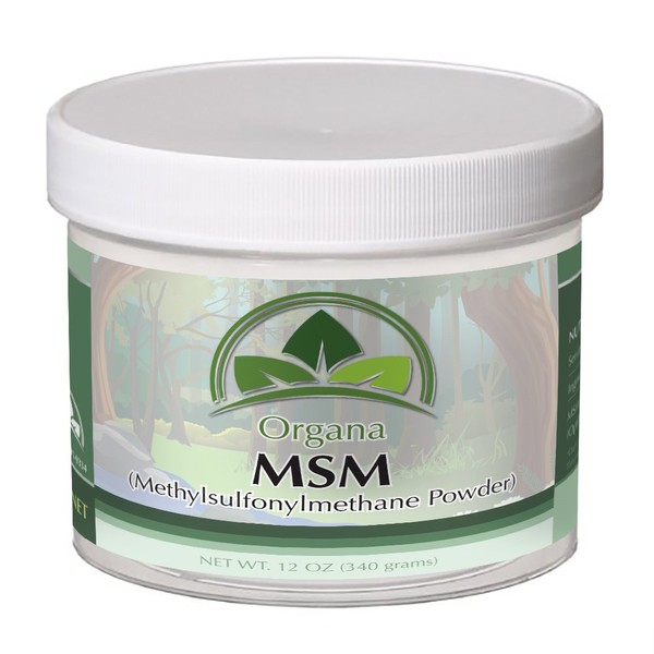 The Best MSM (Opti MSM) by Organa - Sulfur Crystal Supplement - Pure Fast Dissolving Crystal Powder of Distilled Methylsulfonylmethane – No Fillers or Additives