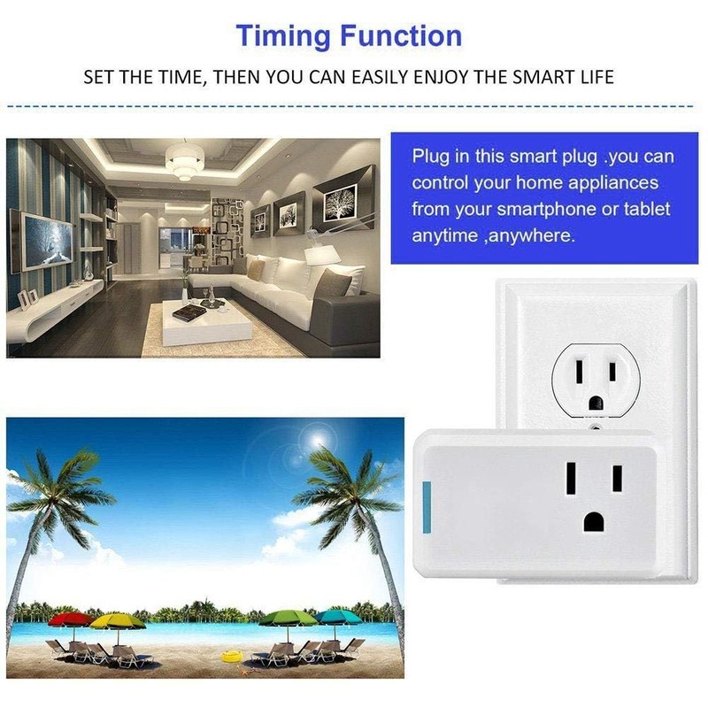 Jinvoo Zigbee Smart Plug, Wireless Mini Plug, Alexa Socket, Smart