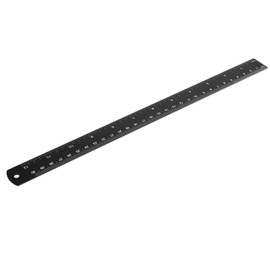 Ruler 12 Inch Metal Ruler Black Straight Rulers Metric Ruler Measuring Ruler Drawing Ruler for School Classroom Office Home Carpenters Architects