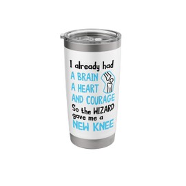 Wizard New Knee Knee Surgery Recovery Knee Replacement Stainless Steel Insulated Tumbler
