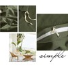 Lanqinglv Duvet Cover Set Double Bed Olive Green Bedding Set