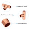 PATIKIL 5/16" (8mm) ID 1mm Thick Tee Copper Fitting, 10Pcs