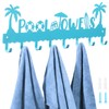 Capoda Pool Towel Rack Metal Hook Rack Wall Mounted Summer