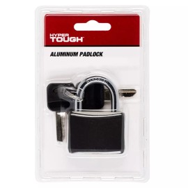 Hyper Tough Covered Aluminum 40mm Keyed Padlock w/ 1.5" inch Shackle 2 keys Lock