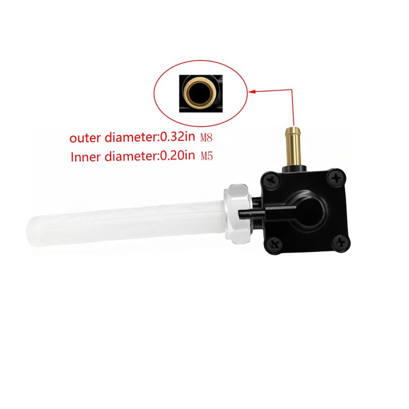 SPNUVR Fuel Valve Petcock with Male Thread Compatible with Motorcycle