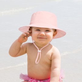 Baby Toddler Sun Hat,Boys Girls Bucket Hat for Kids UPF 50+ Sun Protective Child Summer Beach Hats 2-5 Years Pink