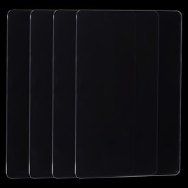 ORIGACH 4 Pcs Acrylic Cutting Pads for Embossing Machine Transparent Die Cutting Plates for Embossing Crafting, 33 x 15 x 0.3 cm