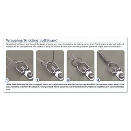 WCS Softstrand, Uncoated Stranded Stainless Steel Picture Wrapping Wire, Size #8, 60 lb / 27 kg, 375 ft / 114 m