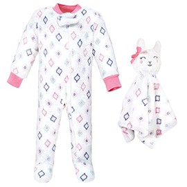 Hudson Baby Baby Flannel Plush Sleep and Play and Security Toy, Llama, 3-6 Months