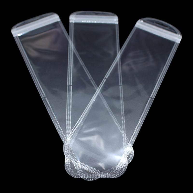 MITOB 100 Pack Self Sealing Bag with Hang Hole Resealable
