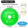 Lamoutor 6Pcs 4.5 Inch Glass Cutting Disc for Angle Grinder,