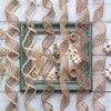 6 Rolls Wired Burlap Ribbon, Natural Jute Mesh Lace Ribbon