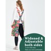APRONNER Cross Back Plus Size Linen Aprons for Women with