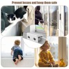 4 Sets Sliding Window Stoppers, Security Window Stops with Pads