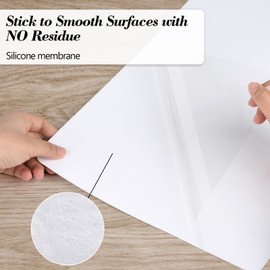 POPRUN Dry Erase Calendar weekly and monthly self adhesive stick on non-magnetic stainless fridge & Glass & Wall & wooden (any smooth surface) Schedule Board with Time Slots for Office and Family 