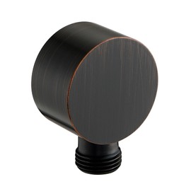 UCLIMAA Wall Supply Elbow for Handshower, Brass Round Wall Mount Shower Hose Connectorm1/2"for Handheld Hand Shower-Oil Rubber Bronze