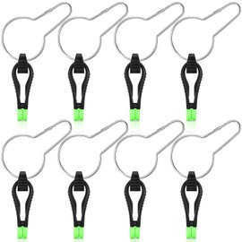 Hollowfly 8 Pcs Fishing Downrigger Release Clips Release Snap Weights Clips with Downrigger Line for Offshore Fishing Planer Board Weight Kite Trolling(No Rope,No Rope,B)