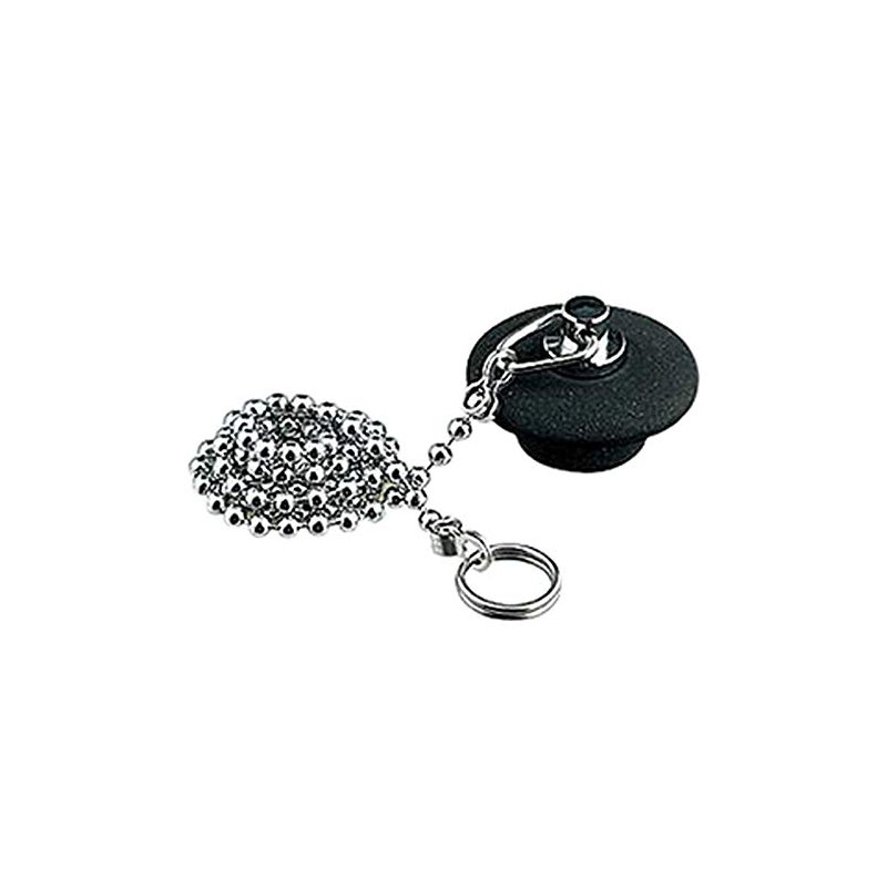 Kakudai W-Type Rubber Stopper for Bath with Chain 650mm 36mm