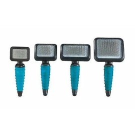 MPP Professional Ergonomic Teal Slicker Brushes for Dog Grooming Brush Choose Size - All 4 Brushes