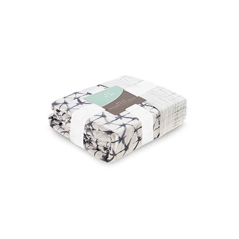 aden + anais Silky Soft Oversized Muslin Blanket; Pebble Shibori
