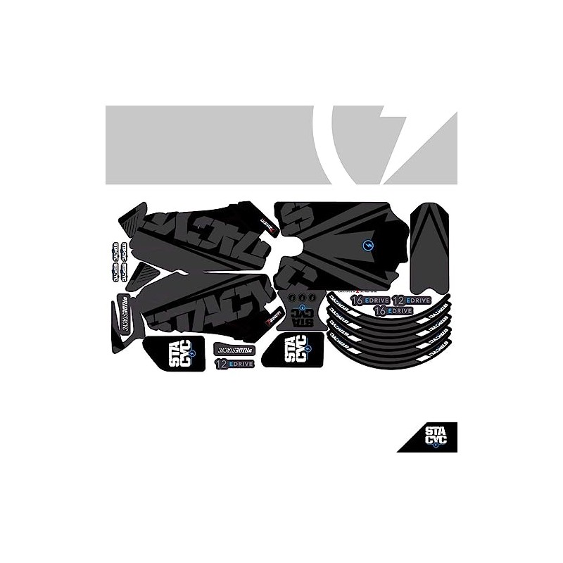 STACYC Full wrap Graphics kit for 12eDrive and16eDrive (Non-brushless) -