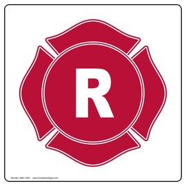 ComplianceSigns.com Reflective Florida R Light-Frame Truss Roof Label Decal, 10x10 in. Vinyl for Fire Safety/Equipment