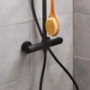 Matt Black Round Shower Mounting Kit – Bar Valve Fast