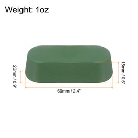 HARFINGTON 2pcs Metal Buffing Polishing Compound Bars for Aluminum, Stainless Steel, Buffing Wheel, 1oz Each, Green