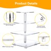 YestBuy 4 Tier Cupcake Stand Acrylic Tower Display with LED