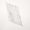 Jusmioke 15 Pack 0.5"X12" Carrara White Marble Pencil Liner Tile,