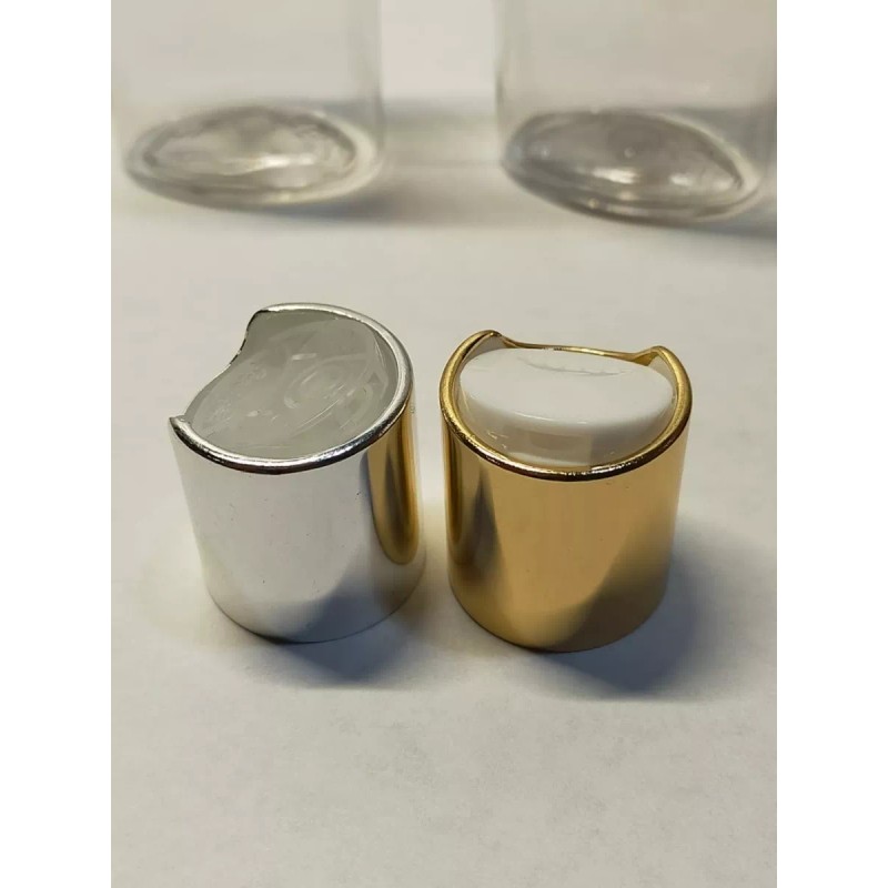 Meliar Frasco Pet 125 Ml Oval Tapa Disctop Dorada/ Plata