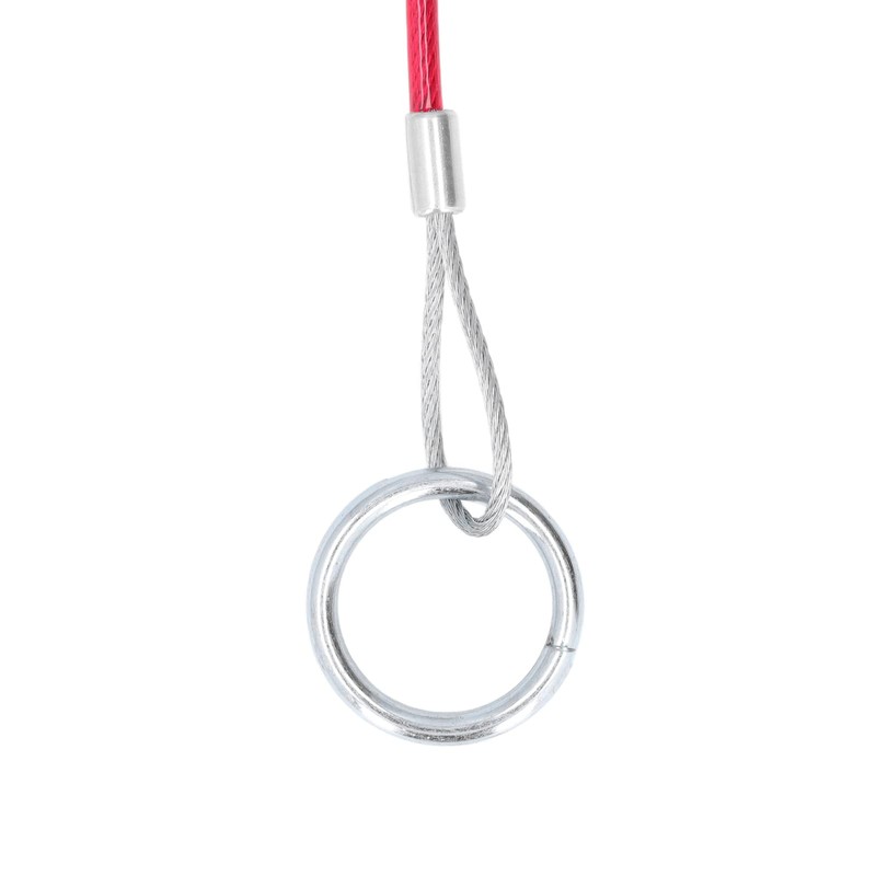 耐久性のある1Mトレーラーケーブル、車用のヘビーデューティブレーキラインRV、ステンレス鋼牽引安全ワイヤーレッド