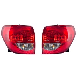 For Toyota Sequoia 2008-2017 Tail Light Assembly Driver and Passenger Side | Pair | Outer | CAPA | Replacement For TO2804115C, TO2805115C | 81560-0C080, 81550-0C080