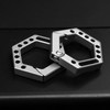 WANERSEN Titanium Keychain Hexagonal Keychain Car Keychain Pendant EDC Gadgets