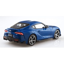 Aoshima Bunka Kyozai 1/32 The Snap Kit Series Toyota GR Supra Deep Blue Metallic Color Coded Plastic Model 10-E