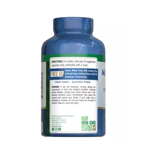 Nature's Truth Nature's Truth Magnesium Blend with Vitamin B-12 –