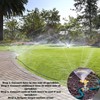 Morvat 1/2 Inch Brass Impact Sprinkler, Adjustable 0-360 For Watering