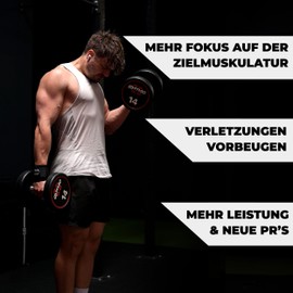 Wrist straps [set of 2] in 45 cm / 60 cm length wrist wraps for wrist support for weight lifting, bodybuilding CrossFit, fitness athletic - suitable for men and women - Athletic Aesthetics