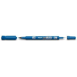Pilot Twin Fine Tip Blue 1 Piece Marker - (Blue, Fine Tip, Plastic)