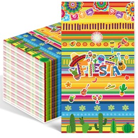 100PCS Mexican Fiesta Paper Napkins Disposable Hand Towels for Bathroom 3 Ply Cinco De Mayo Guest Napkins Decorative Colorful Striped Dinner Napkins for Wedding Birthday Mexico Taco Party Supplies