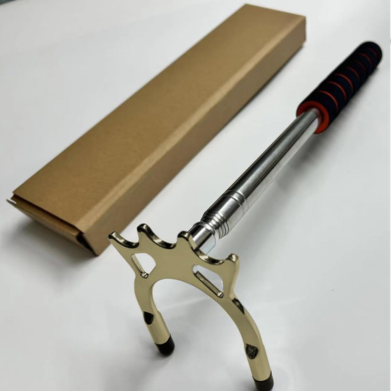 AngelReally Retractable Billiards Cue Stick Bridge with Brass Bridge Head,