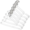Tosnail 50 Pack 16-Inch Stainless Steel Wire Metal Hangers Non-Slip